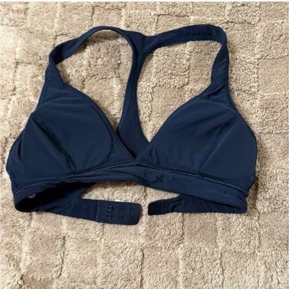 NWOT New Lululemon All Day Breeze Sports Yoga Bra Navy Blue Back Hook Size 2 - Picture 4 of 6